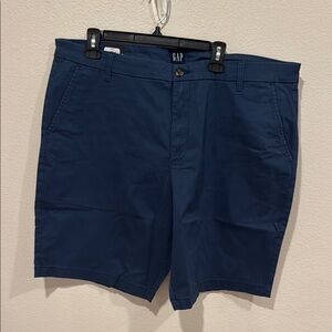 GAP Blue Flat Front Chino Shorts